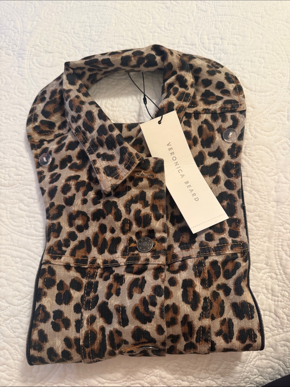 Veronica Beard Leopard-Print Slate Dickey in Brown and Black
